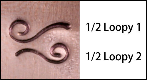 Metal Stamping Tools 1/2 Loopy-1 Metal Design Stamp